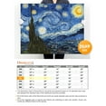thumbnail image 6 of DECORARTS - Starry Night - Vincent Van Gogh Reproductions. Giclee Canvas Print Wall Art for Home Wall Decor. 30x24x1.5, 6 of 7