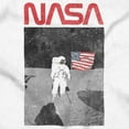 thumbnail image 2 of Vintage NASA Astronaut Space Landing Women's T Shirt Ladies Tee Brisco Brands S, 2 of 5