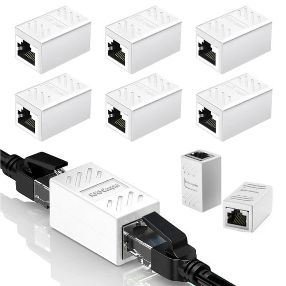 GEGONG RJ45 Female to Female Cable Connector, 6 Pack