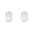 thumbnail image 1 of Naiovety Humidificador de aire mini difusor de aceite lindo purificador portátil USB escritorio hogar dormitorio suministros de oficina Blanco 2piezas, 1 of 6