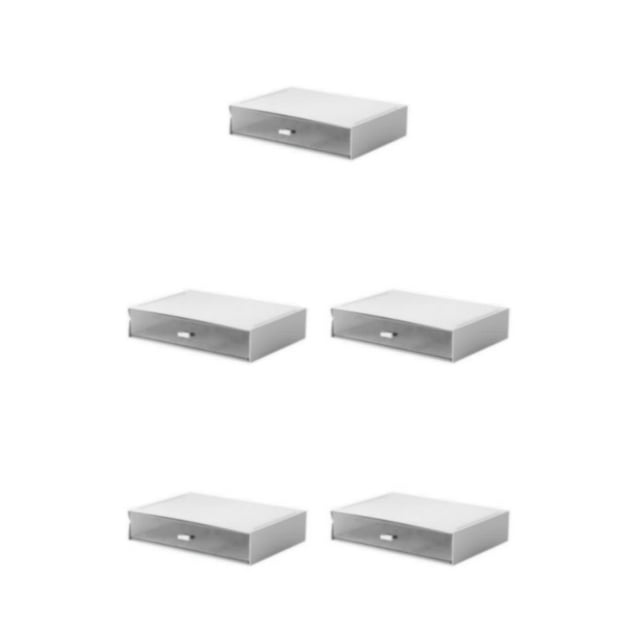 Baohd Practical Desk Organizer - Essentials Neat And Tidy Widely Convenient Desktop Storage Organizer white 1 drawer 5Set