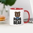 thumbnail image 3 of CafePress - Papa Bear Mug - 11 oz Ceramic Mug - Novelty Coffee Tea Cup, 3 of 4
