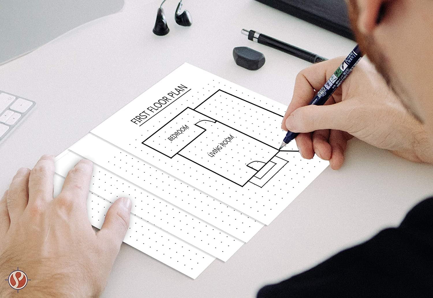 White Dot Grid Vertical Index Cards, 3” X 5” Inches | 100 Sheets Per Pack