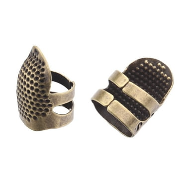Manual Protection Adjustable Sewing Thimble Rings Thumb Protector DIY Craft Finger