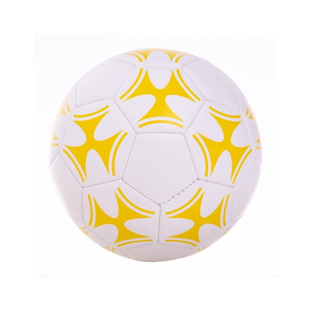 Balón de fútbol profesional Advancent tamaño 5 competición entrenamiento Deportes aire libre blanco amarillo