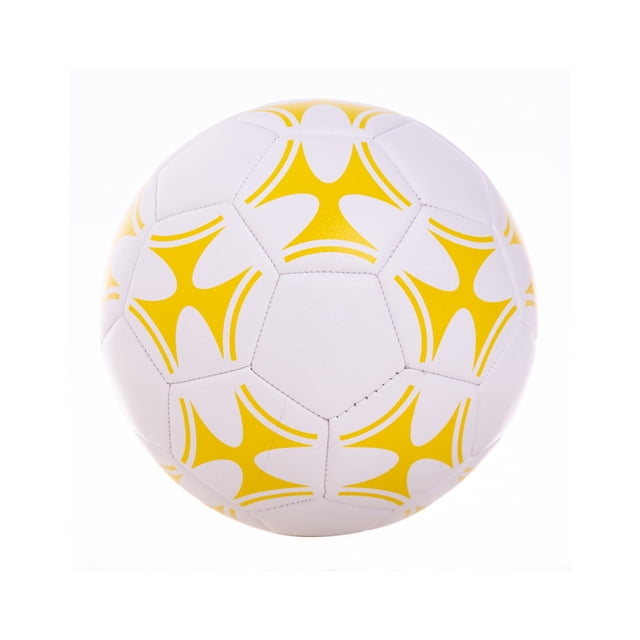 Balón de Fútbol Soidarity Tamaño 5 Competición Blanco Amarillo