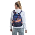 thumbnail image 5 of Yiaed Starry Sky Flying Tiger Print Lightweight Backpack Travel Backpacks Hiking Daypack for Women Men, 5 of 5