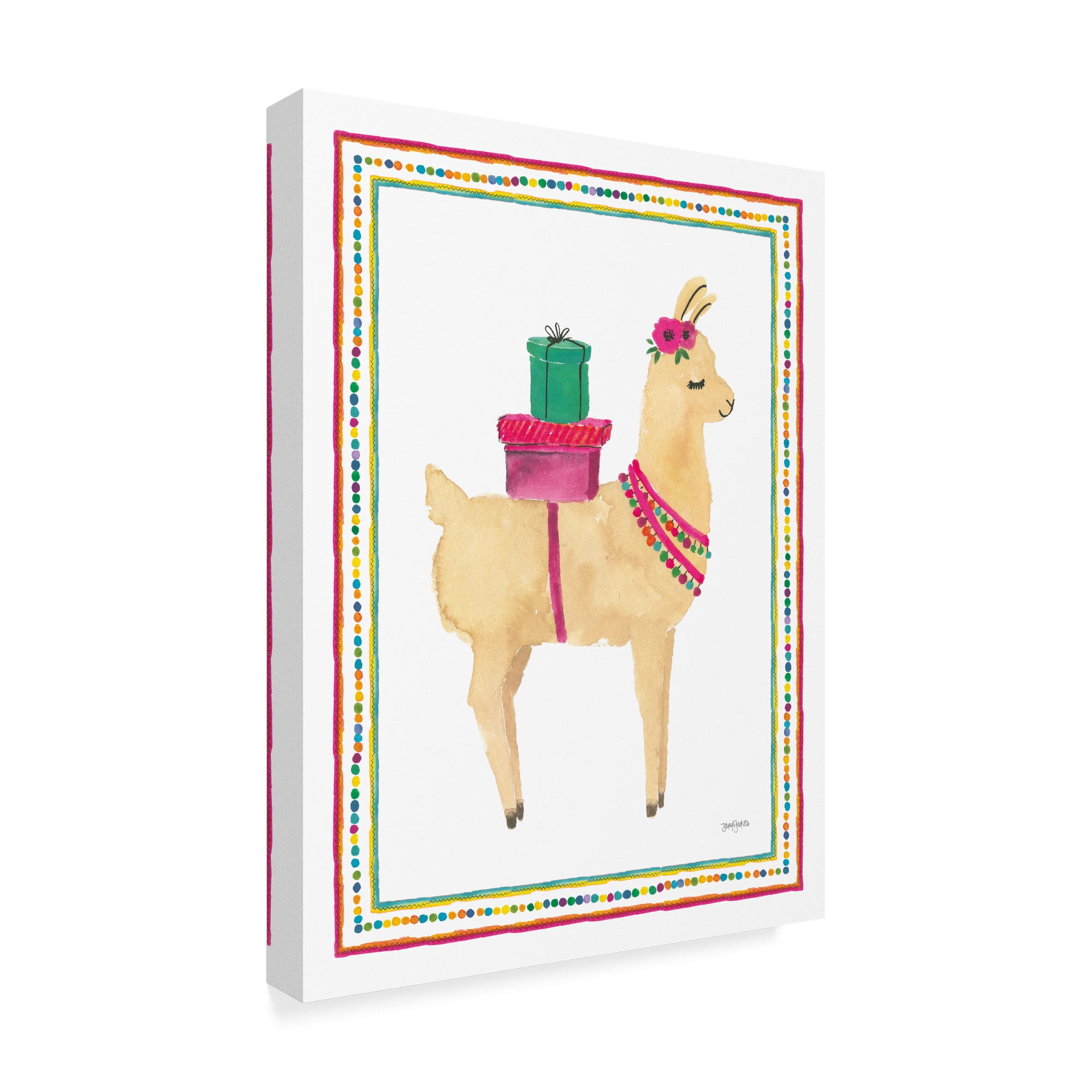 Trademark Fine Art 'La La Llama I' Canvas Art by Jenaya Jackson