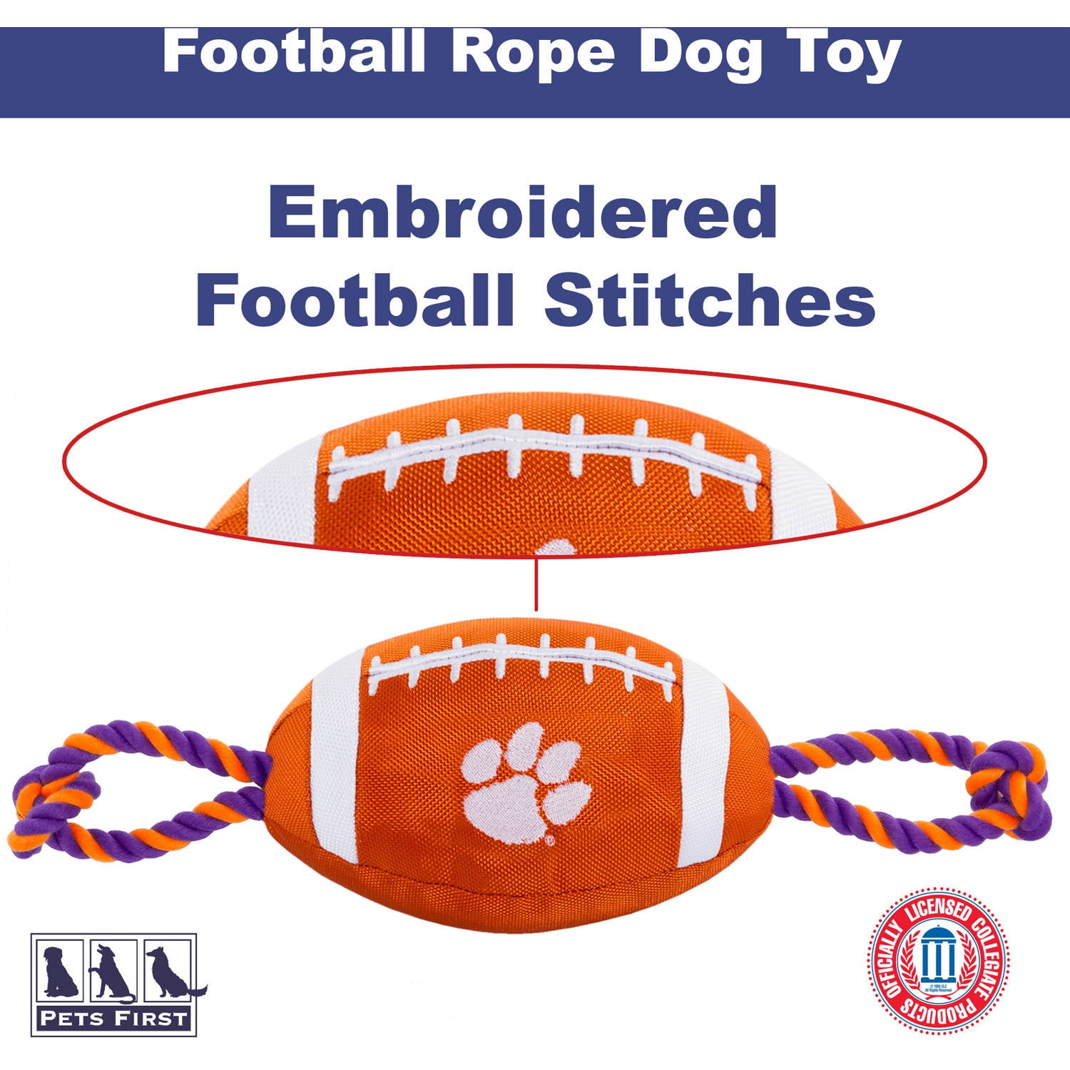 Pets First NCAA Michigan Wolverines Hot Dog Plush Squeaky Toy For Dogs & Cats