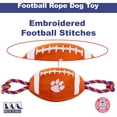 thumbnail image 3 of Pets First Collegiate Clemson Nylon Football-Licensed, 3 of 7