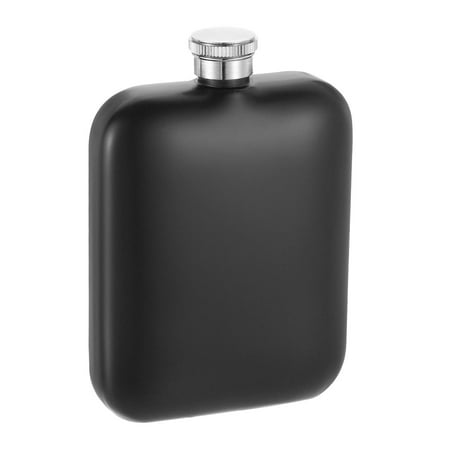 

Uxcell 5.5oz/160ml Stainless Steel Hip Flask for Camping Hiking Outdoor Activity Black