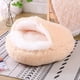 thumbnail image 5 of 2 in 1 Plush Round Cat Bed Sleeping Bag Nest for Small Dogs Medium dogs  Pet Mattress Warm Soft Comfortable Basket Cat Dog ShopWise Round, 5 of 11
