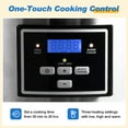 thumbnail image 4 of Superjoe Programmable Slow Cooker 6 Quart with 2 in 1 Silicone Liners, Multi-Cooker Food Warmer with Digital Timer, 3 Cooking Settings, Dishwasher-Safe Removable Ceramic Pot & Lid, Silver., 4 of 10