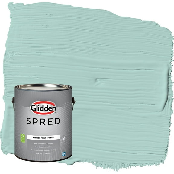 Glidden Spred Cassiopeia / Green Semi-Gloss Interior Paint with Primer, 1 Gallon