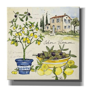 Epic Graffiti 'Citron IV' by Anne Tavoletti, Canvas Wall Art, 37"x37"