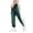 A-Green185, variant on Women's Solid Color Snap Side Track Pants Tapered Fit Elastic Waist Trousers Retro Athletic & Streetwear Bottoms