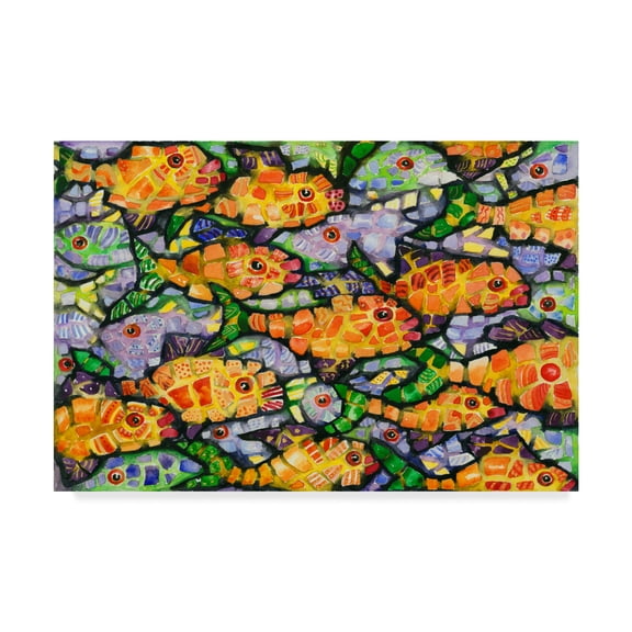 Trademark Fine Art 'School Yard' Canvas Art by Charlsie Kelly