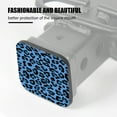 thumbnail image 3 of Hitch Cover Fits For 2-Inch Hitch,Blue And Black Leopard - Print Patternrubber Trailer Hitch Cover Tube Plug Insert,Car Exterior Accessories, Receiver Tube Hitch Plug, 3 of 6