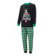 thumbnail image 3 of Conjunto de pijamas navideños familiares a juego con estampado de árbol, letras y cuadros. Pijamas de vacaciones para papá, mamá y niños., 3 of 10