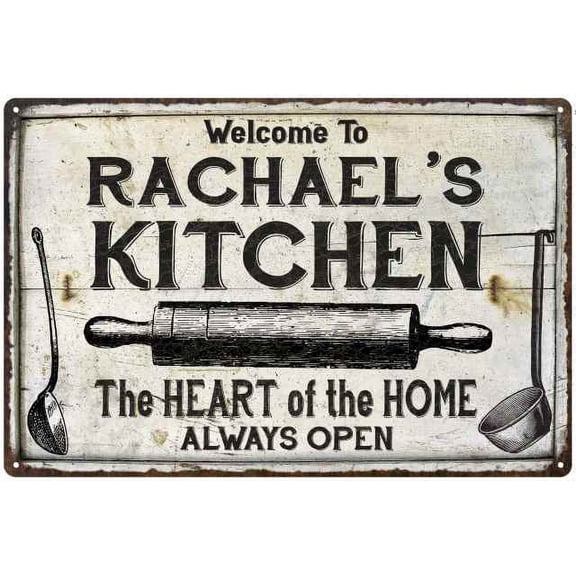 RACHAEL'S Kitchen Farmhouse Sign 8 x 12 High Gloss Metal 208120033409