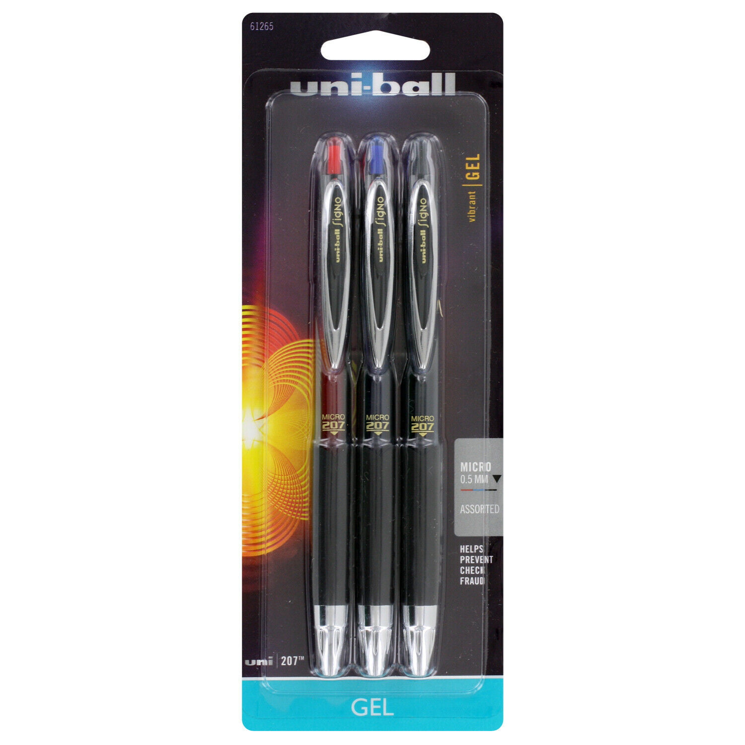 uni-ball Signo 207 Retractable GEL Pen Black Ink 1mm Dozen 1790895 for sale online 
