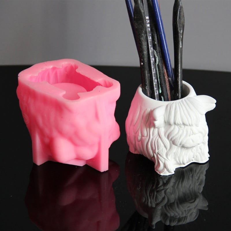 Creative Silicone Mold for DIY Cow Shaped Planter Candle Holder Epoxy Mould