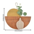 thumbnail image 3 of Cheapark Wooden Hanging Decor Sign Decorative Wood Plaque with Artificial Greenery Home Front Door Wall Porch Indoor Outdoor Home Wall Decoration, 3 of 6