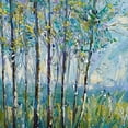 thumbnail image 5 of Orinice Trees Grass Blue Sky Bathroom Decor Set Polyester Fabric Modern Shower Curtain with Hooks 60x72, 5 of 7