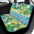 thumbnail image 4 of Uourmeti Tropical Flower Leaf Print Car Seat Covers Full Set Lightweight Seat Protection Cover Easy to Install Polyester Car Seat Cover Sets Fit for Truck Cars, 4 of 10