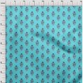 thumbnail image 4 of oneOone Cotton Poplin Turquoise Green Fabric Asian Block Print Sewing Craft Projects Fabric Prints By Yard 42 Inch Wide, 4 of 4