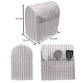 thumbnail image 5 of Abstract Lounger Chair Bag, Simplistic Round Shaped Geometric Circles Symmetric Mosaic Mesh Art, High Capacity Storage with Handle Container, Lounger Size, Dried Rose and White, by Ambesonne, 5 of 5