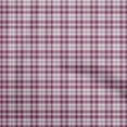 thumbnail image 1 of oneOone Cotton Poplin Twill Purple Fabric Check Craft Projects Decor Fabric Printed By The Yard 56 Inch Wide, 1 of 4
