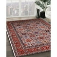thumbnail image 3 of Ahgly Company Machine Washable Indoor Rectangle Industrial Modern Khaki Rose Pink Area Rugs, 6' x 9', 3 of 7
