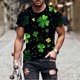 thumbnail image 1 of Ceisia Men's Slim Fit Short Sleeve T-Shirt St. Patrick's Day Themed Print Clover Spring Summer Shirt Gift, 1 of 5