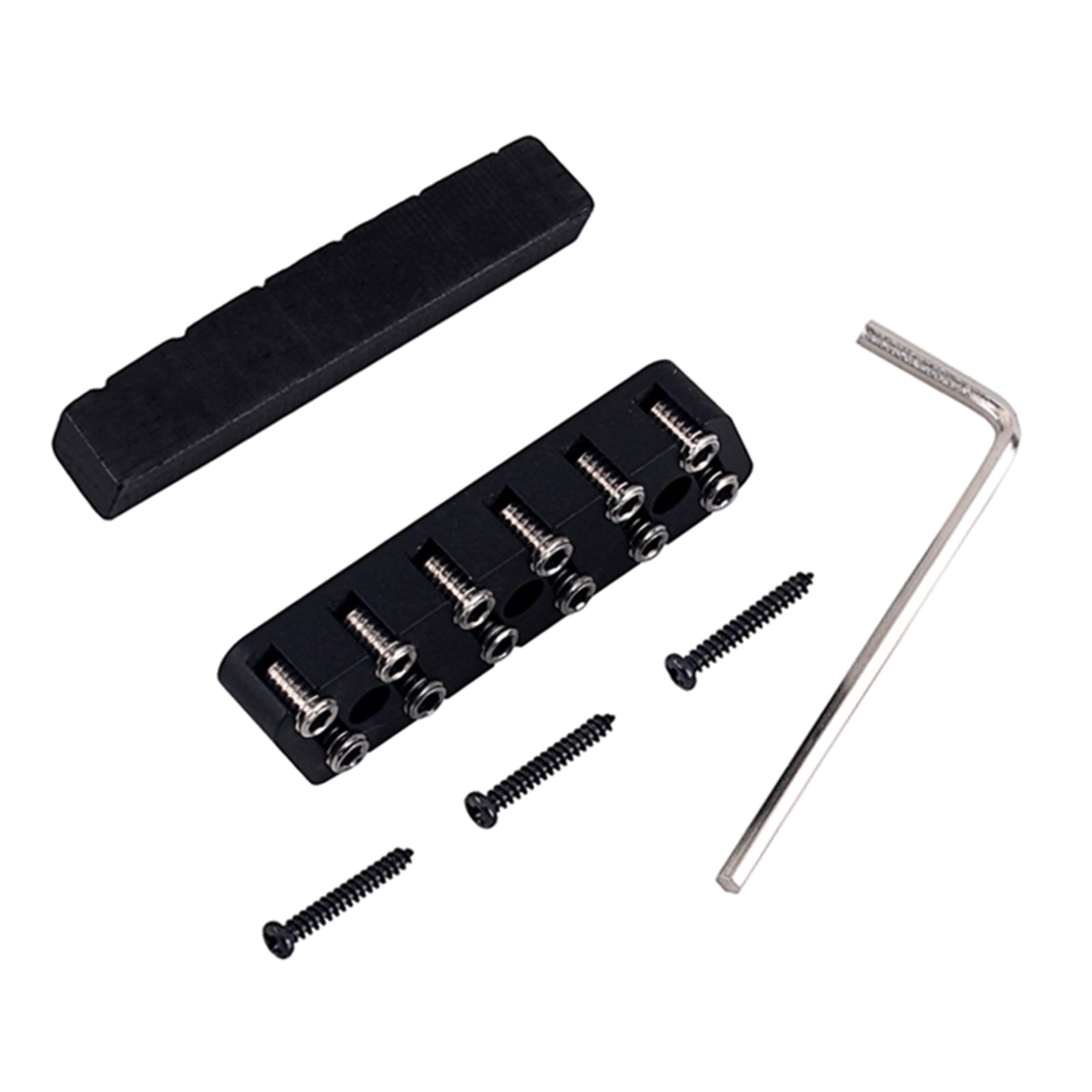 UNTERING Electric Guitar Lock Nut Metal Bone Guitar String Locking Nut 6-String 7-String 8-String Headless Piano Pillow Set