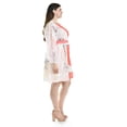 thumbnail image 2 of Vestido abstracto con cinto Roman Fashion /Tallas Extras, 3825 (Durazno) naranja claro 42, 2 of 6