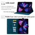thumbnail image 3 of Allytechgroup Flip Case for Apple iPad (A16) 11th Gen 11" 2025/ iPad 10th Gen 10.9" 2022, Stylish Blossom PU Leather Auto Sleep Wake Protective Pencil Holder Shockproof Case for iPad 11/ iPad 10,Green, 3 of 8