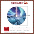 thumbnail image 2 of Rateoe Night At Lake Aurora 1 Pattern Christmas Tree Skirt with Ties, Christmas Tree Decorations, Farmhouse Christmas Decor Xmas Holiday Decorations-36", 2 of 6