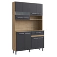 thumbnail image 1 of Alacena Multiuso Rack Mueble De Cocina Material MDP Kingshouse negro G, 1 of 7