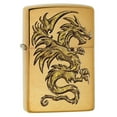 thumbnail image 1 of ZIPPO 29725 ZIPPO BRUSHED BRASS DRAGON LIGHTER, 1 of 10