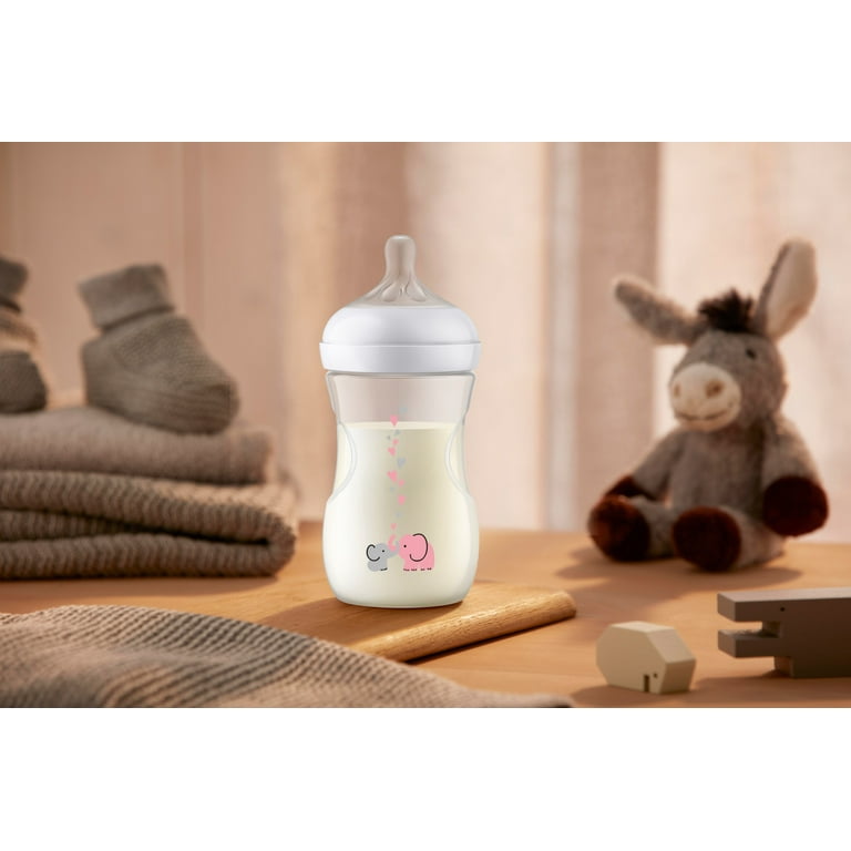 Philips Avent Natural Baby Bottle with Natural Response Nipple - Pink Panda  Design - 9oz/3ct - Yahoo Shopping
