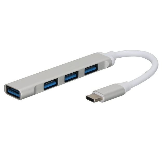 USB C Hub, 4 in 1 USB C Multi Port Adapter, High Speed USB C Hub Dongle, Portable USB Docking Station, Compatible for USB C Laptops and Other Type C Device