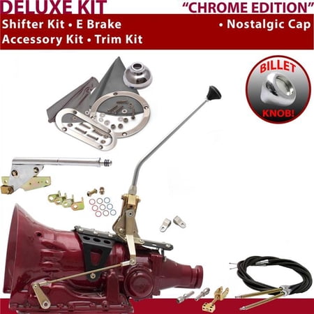 American Shifter C6 Shifter Kit Chrome 12 in. E Brake Cable Clevis Trim Kit for F0797
