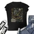 thumbnail image 4 of Women's T-Shirts Basic Tops Oversized Loose Short Sleeve Summer Graphic Loose Fit Dressy Casual Clothes, 4 of 4