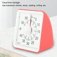 thumbnail image 3 of Visual Timer, One Button Operation Mute Visual  Management Silent  Work  for School Red, 3 of 7