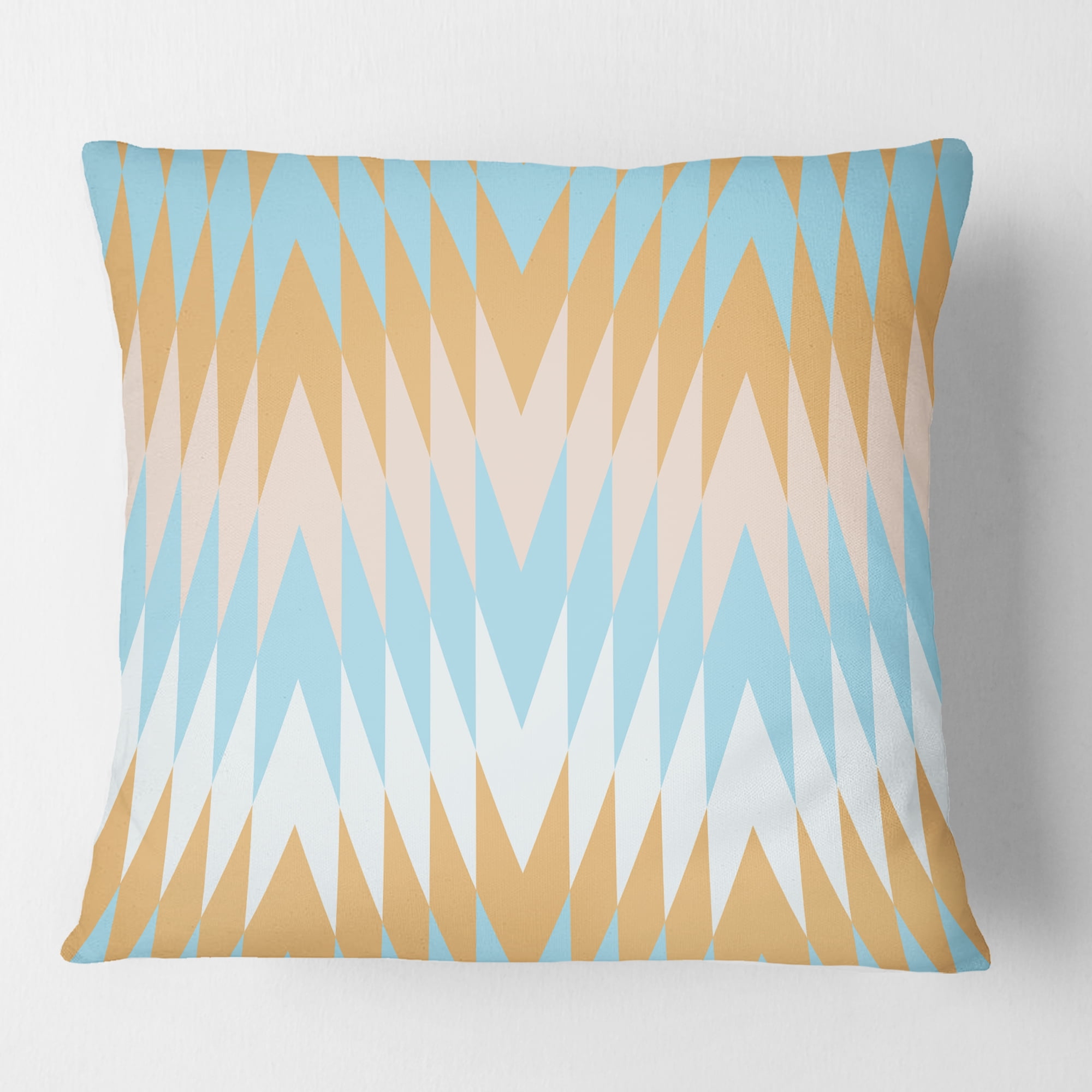 Designart Retro Abstract Design VI' Mid-Century Modern Throw Pillow - 16x16