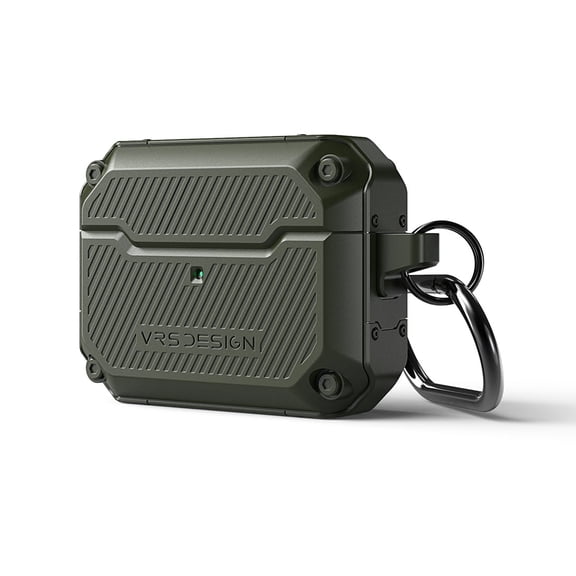 VRS Design Airpods Pro (2019) Case, [Active Fit] Rugged Shockproof Hard Shell Protective Case Cover (Green)