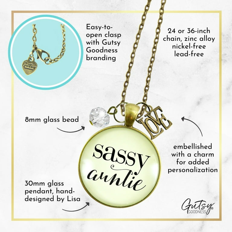 Auntie necklace clearance