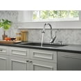thumbnail image 2 of Talbott Single Handle Pull-Down Kitchen Faucet with Soap Dispenser in Chrome 16968-SD-DST, 2 of 7