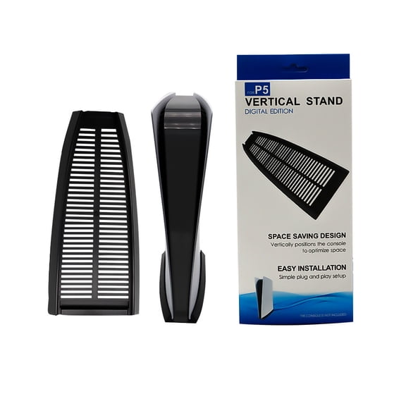 Simple Vertical Cooling Stand for PS5 Console and PS5 Digital Edition Black (1-Pack)